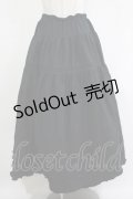 WONDERFUL WORLD / フリルスカート Free ブラック H-25-12-10-024-LO-SK-NS-ZH
