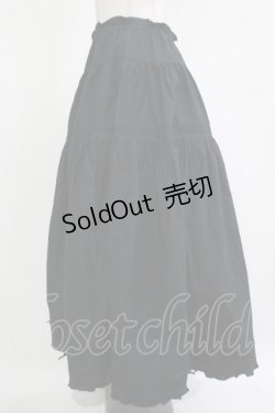 画像2: WONDERFUL WORLD / フリルスカート Free ブラック H-25-12-10-024-LO-SK-NS-ZH