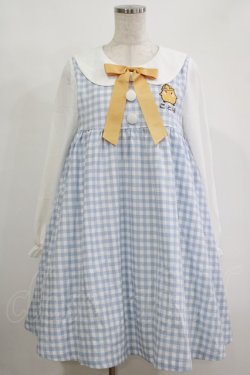 画像1: To Alice / ことり幼稚園長袖ワンピース S サックス H-25-12-10-025-LO-OP-NS-ZH