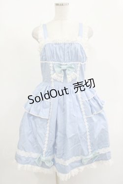 画像1: BABY,THE STARS SHINE BRIGHT / BABY RIBBONジャンパースカート Free サックス H-25-12-10-026-BA-OP-NS-ZH