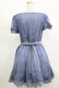 画像3: axes femme / ストライプワンピース M ブルー H-25-12-10-030-AX-OP-NS-ZH (3)