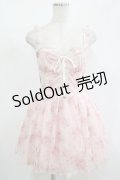 LIZ LISA / 花柄ワンピース Free ピンク H-25-12-10-031-LO-OP-NS-ZH