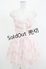 LIZ LISA / 花柄ワンピース Free ピンク H-25-12-10-031-LO-OP-NS-ZH