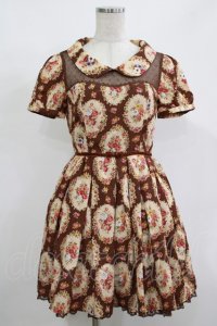 LIZ LISA / 花柄ワンピース Free ブラウン H-25-12-10-033-LO-TO-NS-ZH
