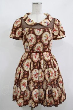 画像1: LIZ LISA / 花柄ワンピース Free ブラウン H-25-12-10-033-LO-TO-NS-ZH