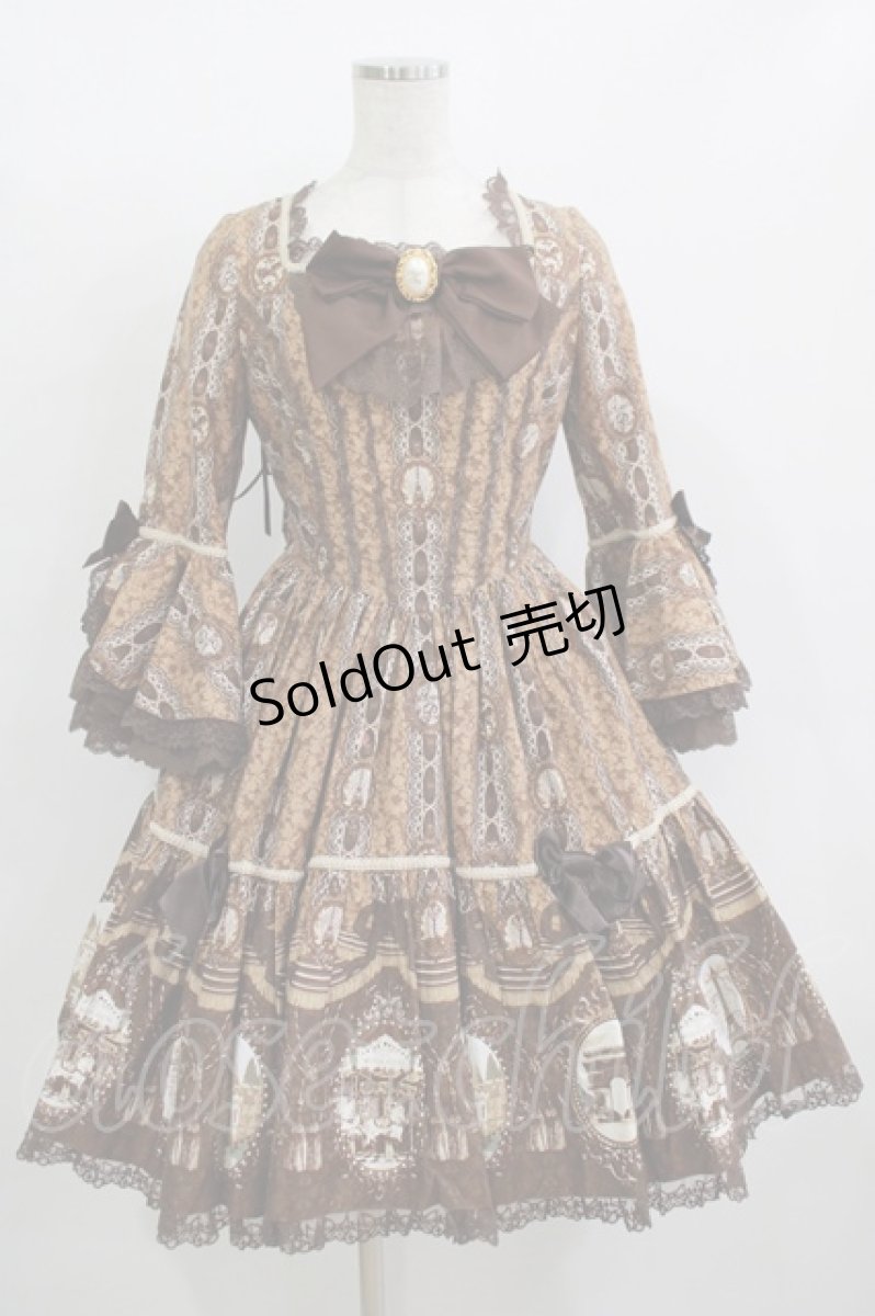 画像1: Angelic Pretty / カメオウィンドウDress Free ブラウン H-25-12-10-003-AP-OP-NS-ZH (1)