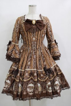 画像1: Angelic Pretty / カメオウィンドウDress Free ブラウン H-25-12-10-003-AP-OP-NS-ZH