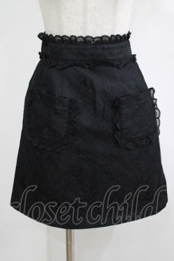 画像1: Ank Rouge / レーススカート M ブラック H-25-12-10-034-CA-SK-NS-ZH