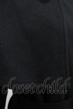 画像4: melume / maki/レース襟2wayケープコート M ブラック H-25-12-10-035-GO-CO-NS-ZH