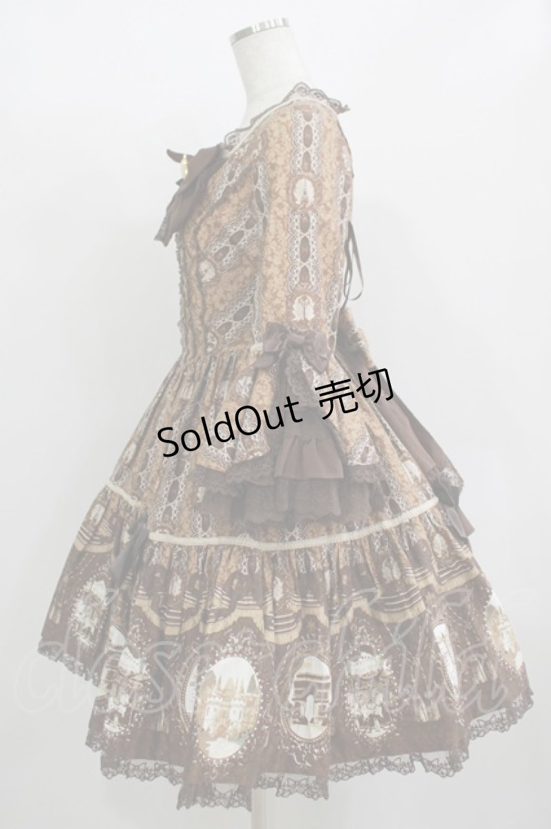 画像2: Angelic Pretty / カメオウィンドウDress Free ブラウン H-25-12-10-003-AP-OP-NS-ZH (2)