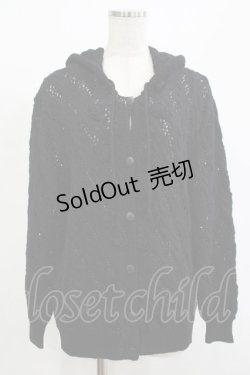 画像1: KANEKO ISAO / カーディガン Free ブラック H-25-12-10-036-EL-TO-NS-ZH