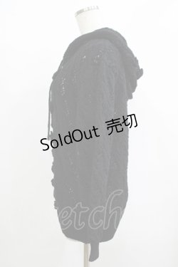 画像2: KANEKO ISAO / カーディガン Free ブラック H-25-12-10-036-EL-TO-NS-ZH