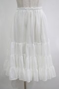アトリエフク / フリルいっぱいパニエ 60cm丈 Free オフ H-25-12-10-037-EL-SK-NS-ZH