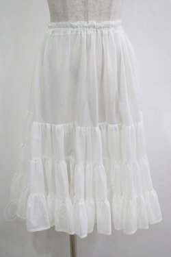 画像1: アトリエフク / フリルいっぱいパニエ 60cm丈 Free オフ H-25-12-10-037-EL-SK-NS-ZH