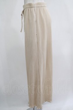 画像2: axes femme / カット素材プリーツパンツ M ベージュ H-25-12-10-038-AX-PA-NS-ZH