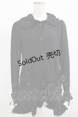 画像1: DearMyLove / うさみみカーディガン M ブラック H-25-12-10-041-EL-TO-NS-ZH