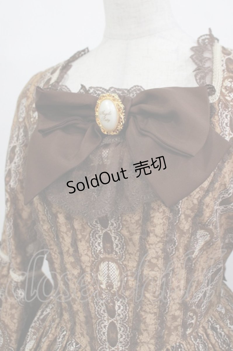 画像4: Angelic Pretty / カメオウィンドウDress Free ブラウン H-25-12-10-003-AP-OP-NS-ZH (4)