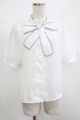 Fi.n.t / ピコミシンシアーボウタイブラウス Free OFF WHITE H-25-12-10-044-CA-BL-NS-ZH