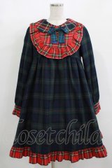 Nile Perch / チェックワンピース Free グリーン/レッド H-25-12-10-004-LO-OP-NS-ZH