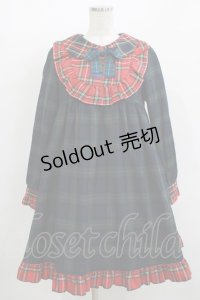 Nile Perch / チェックワンピース Free グリーン/レッド H-25-12-10-004-LO-OP-NS-ZH