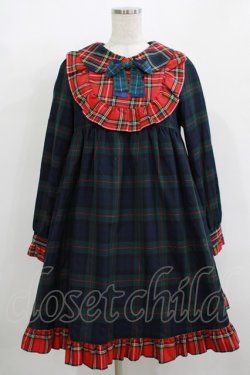 画像1: Nile Perch / チェックワンピース Free グリーン/レッド H-25-12-10-004-LO-OP-NS-ZH