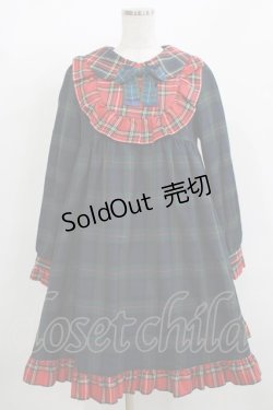 画像1: Nile Perch / チェックワンピース Free グリーン/レッド H-25-12-10-004-LO-OP-NS-ZH