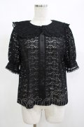 m petit by misako / TT* AOKレースブラウス M ブラック H-25-12-10-047-LO-BL-NS-ZH