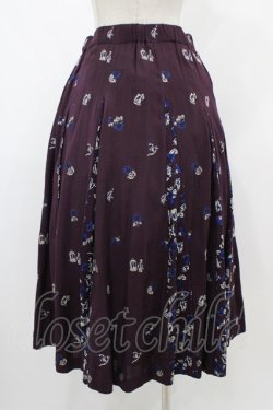 画像2: Jane Marple Dans Le Salon / Dance with roses gored skirt  ボルドーミックス H-25-12-10-1033-JM-SK-KB-ZH