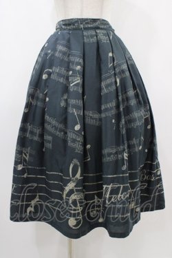 画像1: Melody BasKet / Ensemble Melodyスカート  ブラック H-25-12-10-1034-LO-SK-KB-ZH