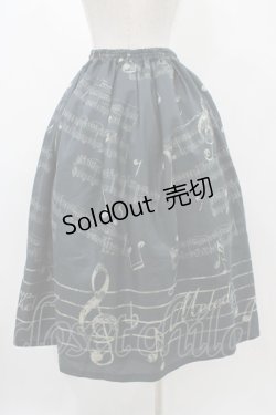 画像2: Melody BasKet / Ensemble Melodyスカート  ブラック H-25-12-10-1034-LO-SK-KB-ZH