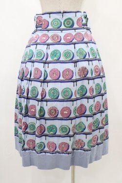 画像2: Jane Marple Dans Le Salon / Dish＆Dishミディスカート  ブルーグレイ H-25-12-10-1036-JM-SK-KB-ZH