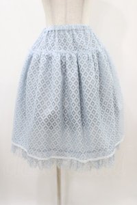 Emily Temple cute / Sleepレースペチコート  サックス H-25-12-10-1037-ET-SK-KB-ZH