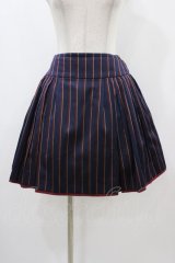 Jane Marple / レジメンタルストライプのスカート  ネイビー H-25-12-10-1040-JM-SK-KB-ZH