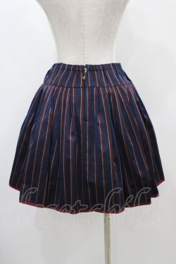画像2: Jane Marple / レジメンタルストライプのスカート  ネイビー H-25-12-10-1040-JM-SK-KB-ZH
