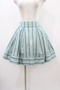 Jane Marple / レジメンタルストライプのミニスカート  ミント H-25-12-10-1041-JM-SK-KB-ZH