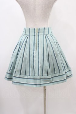 画像2: Jane Marple / レジメンタルストライプのミニスカート  ミント H-25-12-10-1041-JM-SK-KB-ZH