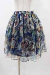 Jane Marple Dans Le Salon / フラワーチュチュスカート M ネイビー H-25-12-10-1043-JM-SK-ET-ZH