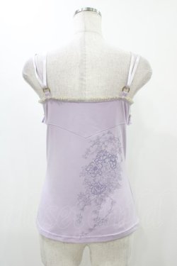 画像2: Ozz oneste / チャイナレースアップキャミソール  ラベンダー×サックス×グレー H-25-12-10-1045-OO-TO-KB-ZH