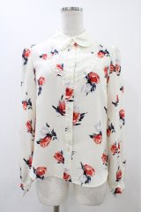 Shirley Temple / ローズプリントブラウス Ladies オフ H-25-12-10-1048-ET-BL-KB-ZH