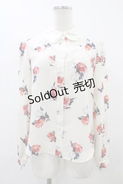 画像1: Shirley Temple / ローズプリントブラウス Ladies オフ H-25-12-10-1048-ET-BL-KB-ZH