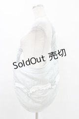 merry jenny / サテンハーフムーンショルダーbag  ブルー H-25-12-10-1007-LO-BG-KB-ZH