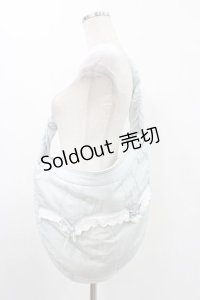 merry jenny / サテンハーフムーンショルダーbag  ブルー H-25-12-10-1007-LO-BG-KB-ZH