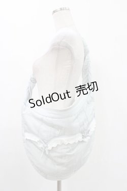 画像1: merry jenny / サテンハーフムーンショルダーbag  ブルー H-25-12-10-1007-LO-BG-KB-ZH