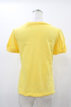 画像2: Jane Marple / リボンパフカットソー  イエロー H-25-12-10-1052-JM-TO-KB-ZH