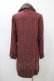 画像2: axes femme / ファーカラードットコート  ボルドー H-25-12-10-1055-AX-CO-KB-ZH (2)