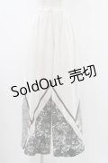 Qutie Frash / チャイナワイドパンツ  ホワイト H-25-12-10-1013-QU-PA-KB-ZH