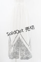 Qutie Frash / チャイナワイドパンツ  ホワイト H-25-12-10-1013-QU-PA-KB-ZH