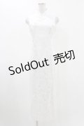 Qutie Frash / チャイナスリットワンピース  ホワイト H-25-12-10-1014-QU-OP-KB-ZH