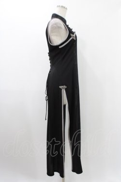 画像3: Qutie Frash / チャイナスリットワンピース  ブラック H-25-12-10-1015-QU-OP-KB-ZH