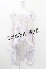 Qutie Frash / オフショル着物カーデ  ライトパープル H-25-12-10-1018-QU-TO-KB-ZH